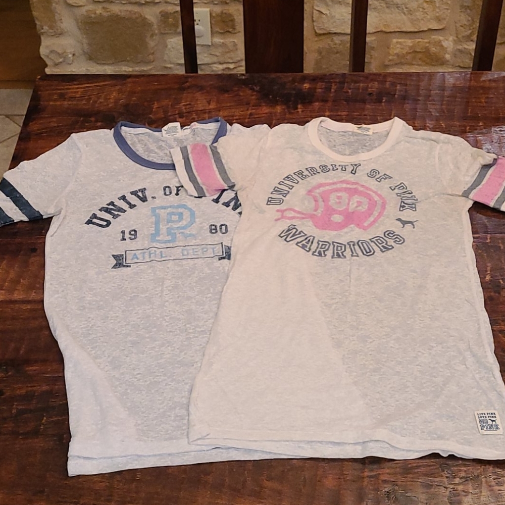Women's pink Victoria's secret tee's